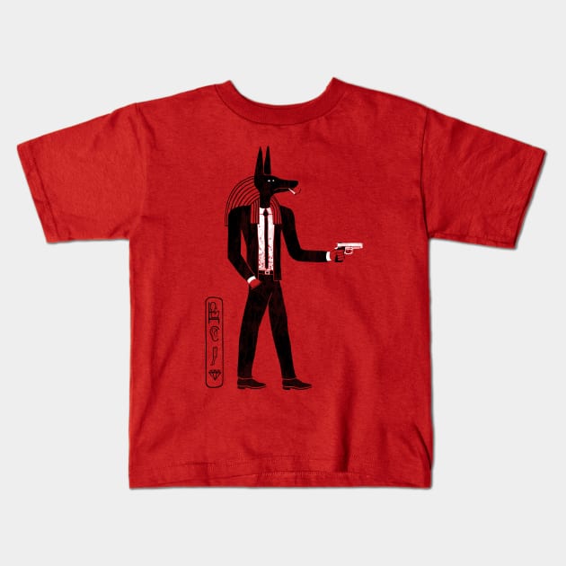 Reservoir God Kids T-Shirt by HandsOffMyDinosaur